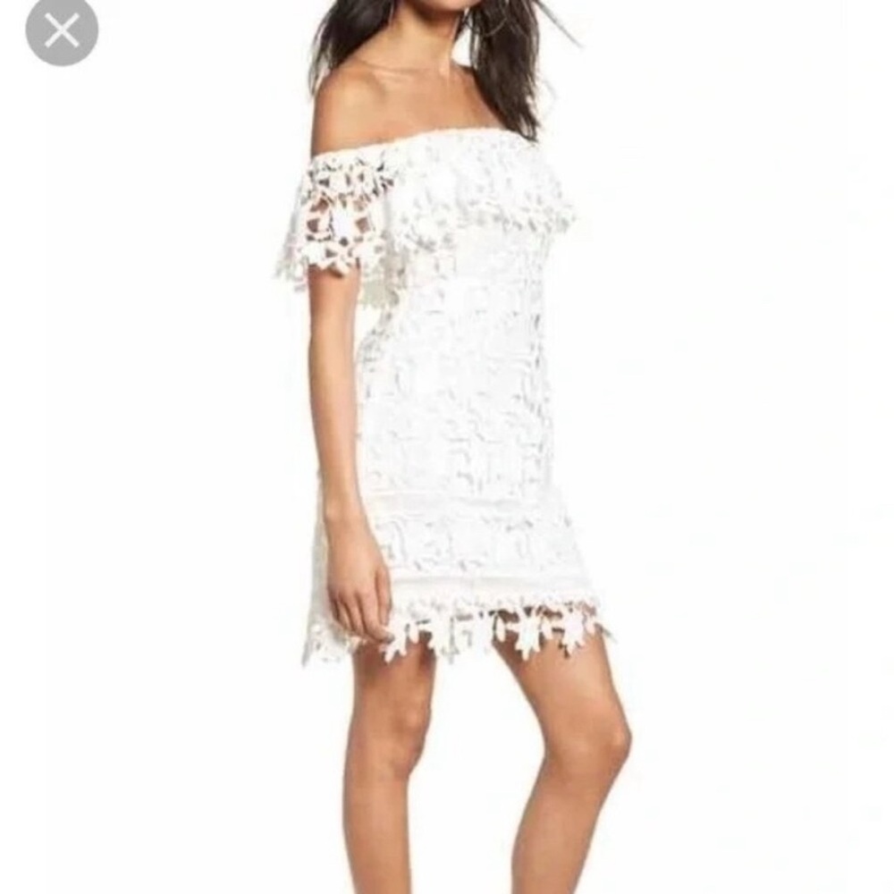 Astr White Off-Shoulder dress for Weddings